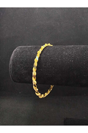 13 gr (GRAM) Paftalı Burma Bilezik 22 Ayar Altın Yatırımlık Işçiliksiz