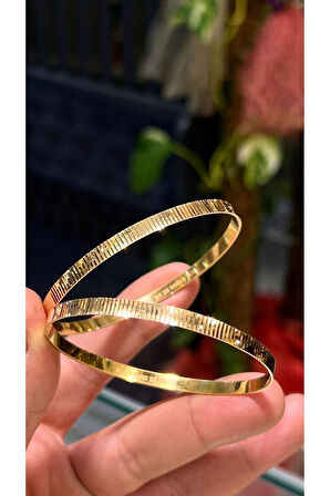 9 Gr (gram) Dalmaçya Çöp bilezik Yatırımlık İşçiliksiz 22 Ayar Altın