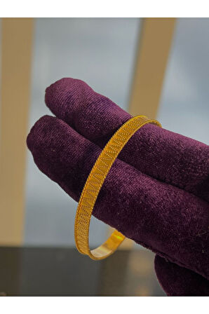 10 gr (GRAM) Dorika Desenli Nakışlı Bilezik Yatırımlık İşçiliksiz 22 Ayar Altın