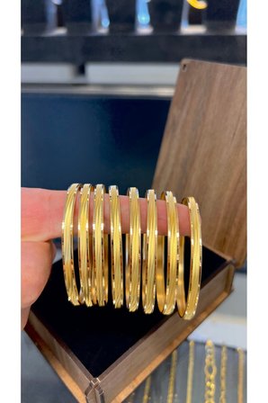 4.50 gr (GRAM) Trabzon Şarnel Bilezik 22 Ayar Altın Yatırımlık Işçiliksiz (6.2)