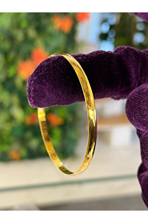 10 gr (GRAM) İşçiliksiz Yatırımlık Bombeli Çöp Bilezik 22 Ayar Altın