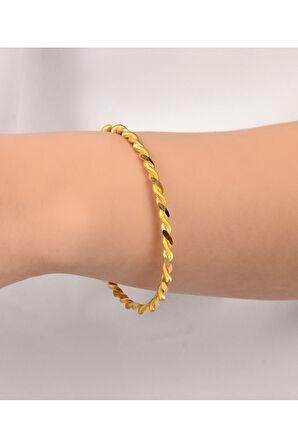 11 gr (GRAM) Paftalı Burma Bilezik 22 Ayar Altın Yatırımlık Işçiliksiz