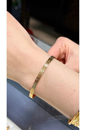 9 gr (GRAM) Yatırımlık Işçiliksiz Cam Kırığı çöp Bilezik 22 Ayar Altın