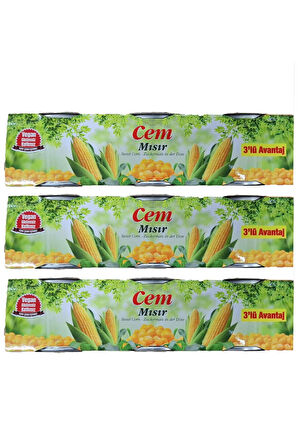 Cem 3lü Süt Mısır Konserve