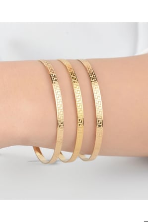 10 gram Rose Versace Modelli Çöp Bilezik Işçiliksiz 22 Ayar Altın