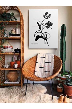 Soyut Dekoratif Vintange Retro Bohe Bohem Boho Art Vektorel Abstract Minimalist Canvas Kanvas Tablo