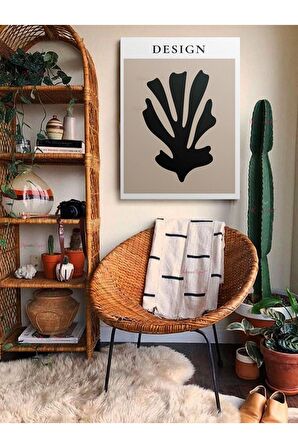 Soyut Dekoratif Vintange Retro Bohe Bohem Boho Art Vektorel Abstract Minimalist Canvas Kanvas Tablo