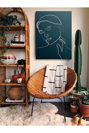 Soyut Dekoratif Vintange Retro Bohe Bohem Boho Art Vektorel Abstract Minimalist Canvas Kanvas Tablo