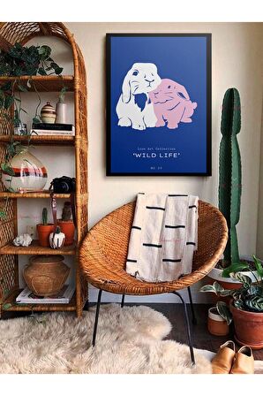 Soyut Dekoratif Vintange Retro Bohe Bohem Boho Art Vektorel Abstract Minimalist Canvas Kanvas Tablo