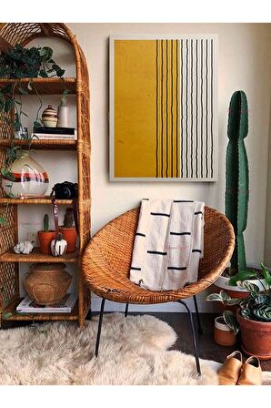 Soyut Dekoratif Vintange Retro Bohe Bohem Boho Art Vektorel Abstract Minimalist Canvas Kanvas Tablo