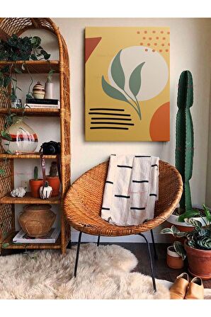 Soyut Dekoratif Vintange Retro Bohe Bohem Boho Art Vektorel Abstract Minimalist Canvas Kanvas Tablo