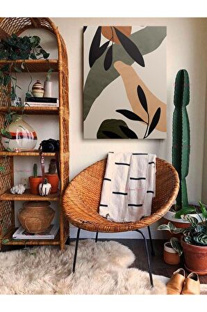 Soyut Dekoratif Vintange Retro Bohe Bohem Boho Art Vektorel Abstract Minimalist Canvas Kanvas Tablo