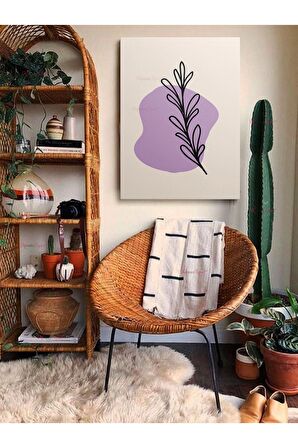 Soyut Dekoratif Vintange Retro Bohe Bohem Boho Art Vektorel Abstract Minimalist Canvas Kanvas Tablo