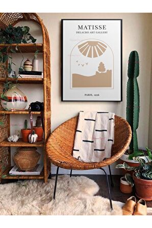 Soyut Dekoratif Vintange Retro Bohe Bohem Boho Art Vektorel Abstract Minimalist Canvas Kanvas Tablo