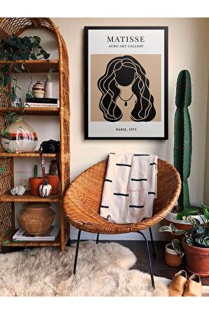 Soyut Dekoratif Vintange Retro Bohe Bohem Boho Art Vektorel Abstract Minimalist Canvas Kanvas Tablo