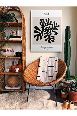 Soyut Dekoratif Vintange Retro Bohe Bohem Boho Art Vektorel Abstract Minimalist Canvas Kanvas Tablo