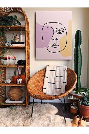 Soyut Dekoratif Vintange Bohe Bohem Boho Art Vektorel Abstract Minimalist Canvas Kanvas Tablo