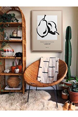 Soyut Dekoratif Vintange Retro Bohe Bohem Boho Art Vektorel Abstract Minimalist Canvas Kanvas Tablo