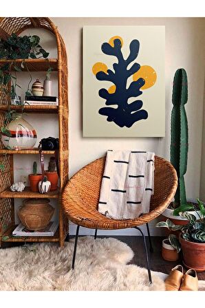 Soyut Dekoratif Vintange Retro Bohe Bohem Boho Art Vektorel Abstract Minimalist Canvas Kanvas Tablo