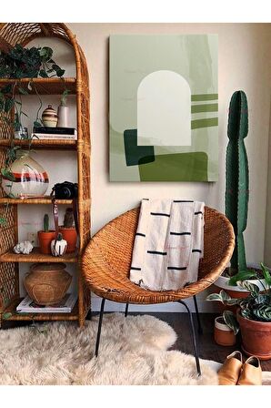 Soyut Dekoratif Vintange Retro Bohe Bohem Boho Art Vektorel Abstract Minimalist Canvas Kanvas Tablo