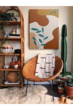 Soyut Dekoratif Vintange Retro Bohe Bohem Boho Art Vektorel Abstract Minimalist Canvas Kanvas Tablo