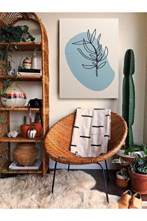 Soyut Dekoratif Vintange Retro Bohe Bohem Boho Art Vektorel Abstract Minimalist Canvas Kanvas Tablo