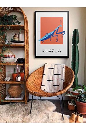 Soyut Dekoratif Vintange Retro Bohe Bohem Boho Art Vektorel Abstract Minimalist Canvas Kanvas Tablo