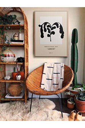 Soyut Dekoratif Vintange Retro Bohe Bohem Boho Art Vektorel Abstract Minimalist Canvas Kanvas Tablo