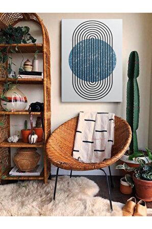 Soyut Dekoratif Vintange Retro Bohe Bohem Boho Art Vektorel Abstract Minimalist Canvas Kanvas Tablo