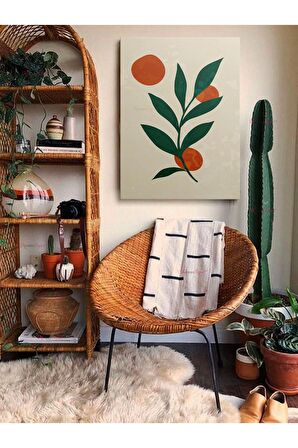 Soyut Dekoratif Vintange Retro Bohe Bohem Boho Art Vektorel Abstract Minimalist Canvas Kanvas Tablo