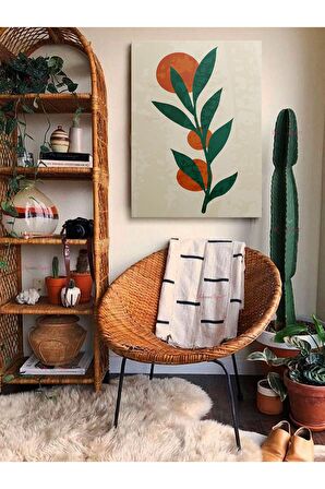 Soyut Dekoratif Vintange Retro Bohe Bohem Boho Art Vektorel Abstract Minimalist Canvas Kanvas Tablo
