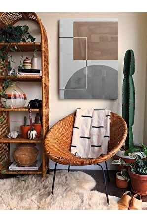 Soyut Dekoratif Vintange Retro Bohe Bohem Boho Art Vektorel Abstract Minimalist Canvas Kanvas Tablo