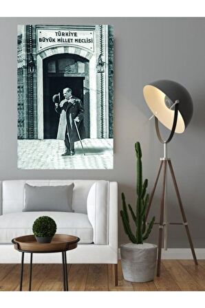 Atatürk Tbmm Önünde Kanvas Kanvas Canvas Tablo