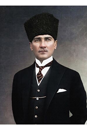 Atatürk Takım Elbiseli Kanvas Kanvas Canvas Tablo