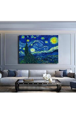 Van Gogh Yıldızlı Gece Kanvas Kanvas Canvas Tablo