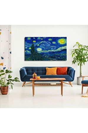 Van Gogh Yıldızlı Gece Kanvas Kanvas Canvas Tablo
