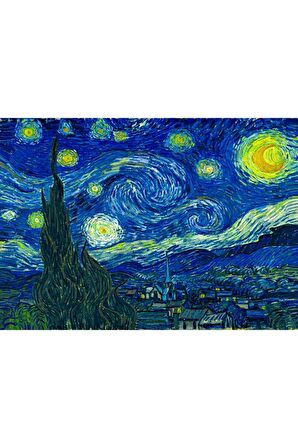 Van Gogh Yıldızlı Gece Kanvas Kanvas Canvas Tablo