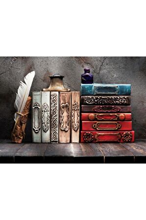 Osmanlı Zamanı Tarih Kokan Kitaplar Kanvas Kanvas Canvas Tablo