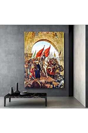 Fatih Sultan Mehmet'in Istanbul'a Girişi Kanvas Kanvas Canvas Tablo
