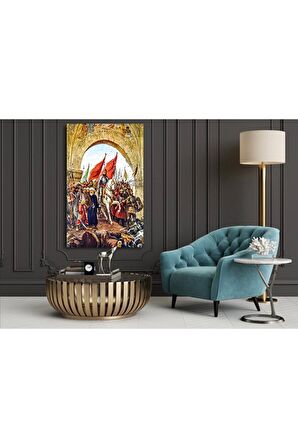 Fatih Sultan Mehmet'in Istanbul'a Girişi Kanvas Kanvas Canvas Tablo