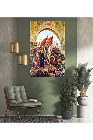 Fatih Sultan Mehmet'in Istanbul'a Girişi Kanvas Kanvas Canvas Tablo