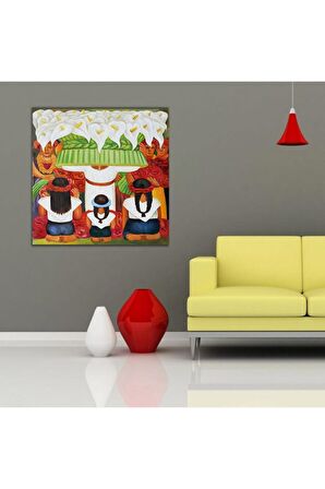 Diego Rivera Çiçek Festivali Santa Anita Ziyafeti Kanvas Kanvas Canvas Tablo