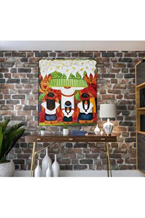 Diego Rivera Çiçek Festivali Santa Anita Ziyafeti Kanvas Kanvas Canvas Tablo