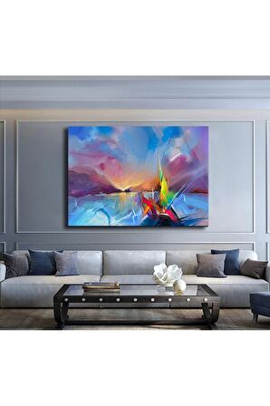 Modern Soyut Renkli Kanvas Kanvas Canvas Tablo