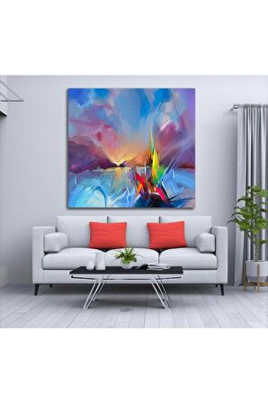 Modern Soyut Renkli Kanvas Kanvas Canvas Tablo