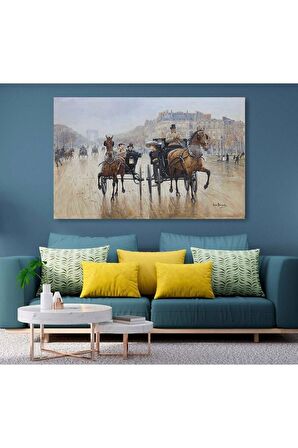 Londra Sokağı Fayton Kanvas Kanvas Canvas Tablo