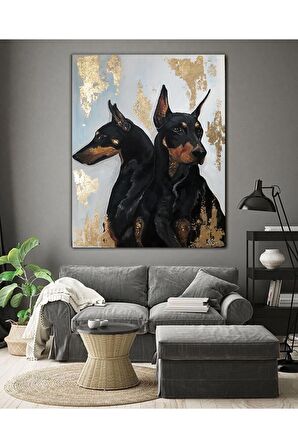 Köpeğin Yansıması Kanvas Kanvas Canvas Tablo