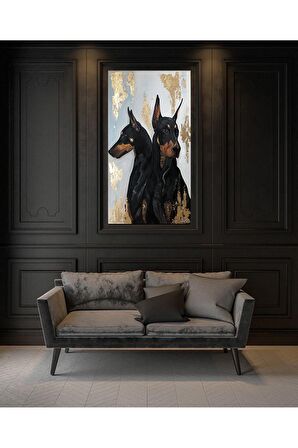 Köpeğin Yansıması Kanvas Kanvas Canvas Tablo