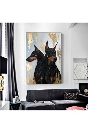 Köpeğin Yansıması Kanvas Kanvas Canvas Tablo
