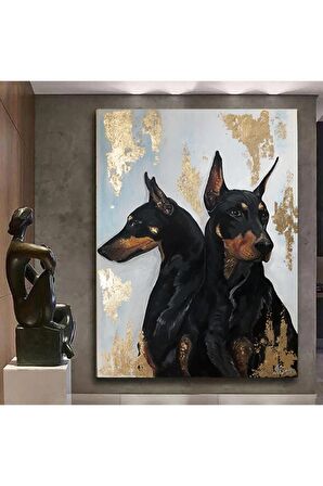 Köpeğin Yansıması Kanvas Kanvas Canvas Tablo